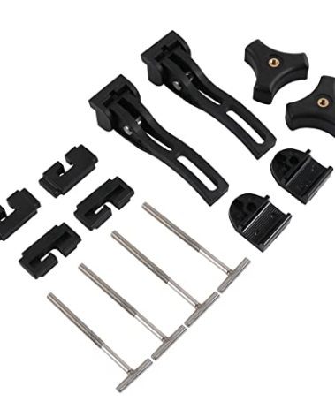 DICMIC Truck Tonneau Cover Replacement and Accessories Part Kit for Hard Tri-fold & Quad-fold Truck Bed Cover Include Nut, T-Bolt and Tonneau Cover Clamp, 2X Rear Clamp
