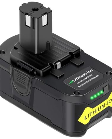 Paverost Lithium for Ryobi 18V Battery: 6Ah 18 Volt Lithium-ion Replacement for Ryobi One+ P102 P108 P189 P190 P107 PBP005 P104 One Plus Drill Tools Battery Pack