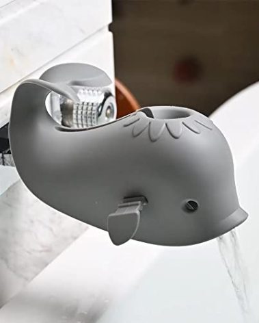 Faucet Cover Bathtub Baby Tub - Bath Spout Cover Baby Bathtub, Faucet Cover Baby Bathtub Silicone Whale for Kids, Toddler, Infant