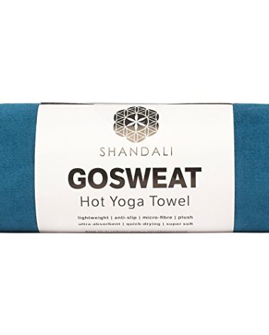 Shandali Gosweat Hot Yoga Towel, Color Evening Blue, Size 26.5 x 72