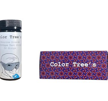 Color Tree's 3000ppm Chlorine Dioxide Test Strips - 50 Strips - 0-3000ppm Range - DIY CDS - OEM Custom ClO2 Test Strips
