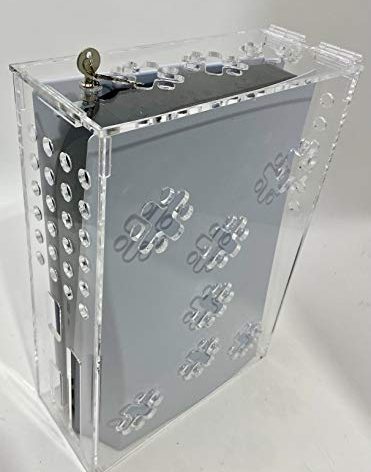 Acrylic Mega Store Playstation 5 SecurityProtection BoxSecurity Box - Clear - Compatible with Playstation 5 Standard and Digital
