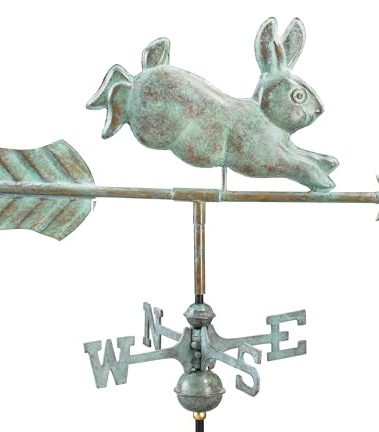 Good Directions 809V1R Rabbit Roof Mount, Blue Verde Copper Weathervane
