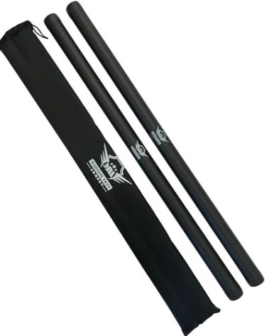 Foam Escrima Sticks with Armory Case - Pair (Black)