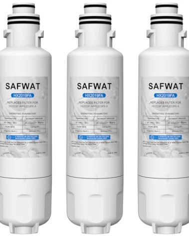 HX2019FR-A HX2019F-A Water Filter Compatible with Hisense HRM260N6TSE HRFD560SW HRCD585BW HRFD634BW HRCD650BW HRCD586TBWB Mora MRM260N6TSE Refrigerator (3 Pack)