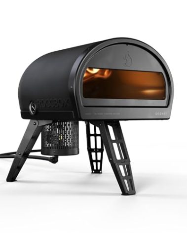 Gozney Roccbox Outdoor Pizza Oven, Black, Portable, Gas & Wood Fired, Restaurant-Grade
