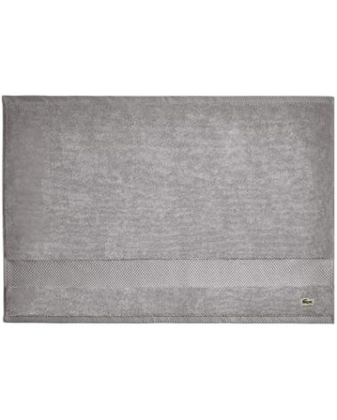 Lacoste Heritage 100% Supima Cotton Tub Mat, Meteorite, 21" x 31" – Highly Absorbent & Quick Drying, Premium Super Soft Bath Towel, Bathroom Essential, Gift for All Occasions, Machine Washable