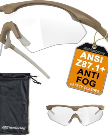 HTS HUNTERSKY S53 anti fog Tactical Shooting Range Safety Glasses Ballistic eye protection Hunting Airsoft Riding Pickleball lab chemistry goggles