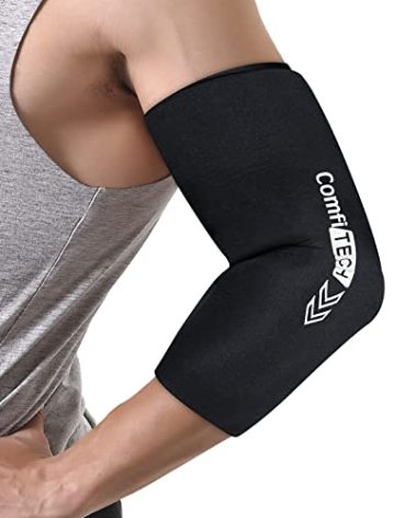 ComfiTECH Elbow Ice Pack Wrap, Multi-Use Ice Pack for Elbow, Arm, Knee and Calf, Flexible Ice Sleeve for Tennis Elbows, Golfers Arm, Muscle Relaxation, Large
