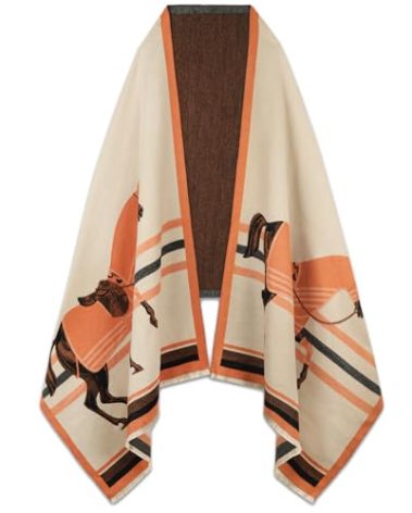 EXTREE Fashion Design Tie Scarfs for Women - Winter Warm Small Plaid Pointed Wool Scarf