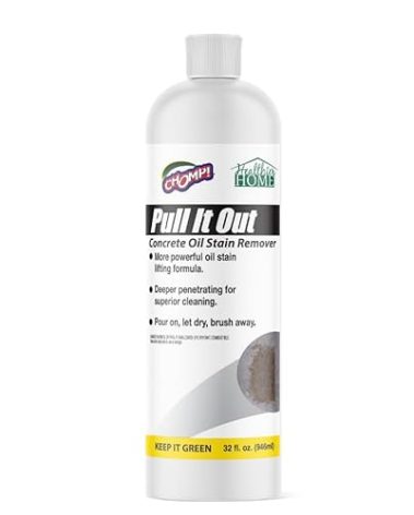 CHOMP! Concrete Oil Stain Remover: Pull It Out Removes and Cleans Oils, Greases from Garage Floors & Driveways 32 Fl Oz