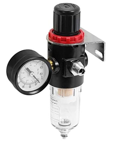 PointZero Airbrush Air Compressor Regulator with Water-Trap Filter