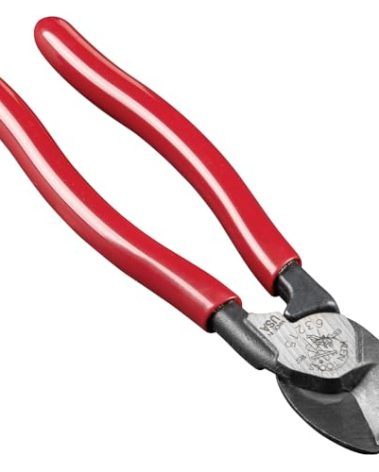 Klein Tools 63215 Cable Cutter, High-Leverage 6.5-Inch Compact, Forged From US Made Steel, Ideal for Cutting Aluminum and Copper Cable