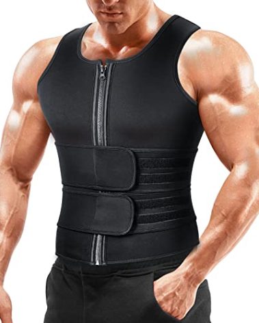 A+ Choice Sauna Vest Waist Trainer for Men - Mens Sauna Suit Large Sweat Belt Body Shaper for Gym Workout Exercise Faja Para Hombre Plus Size 6XL