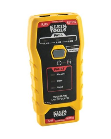 Klein Tools VDV526-100 Network LAN Cable Tester, VDV Tester, LAN Explorer with Remote
