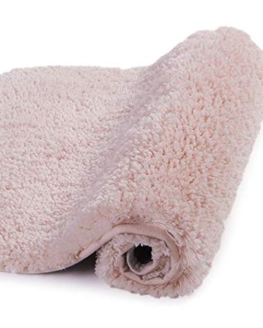 Walensee Large Bathroom Rug (24 x 36, Dusty Pink) Extra Soft and Absorbent Shaggy Bath Mat Machine Washable Microfiber Non Slip Luxury Floor Mat