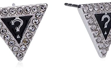 GUESS "Basic" Silver Heart, 4G and Triangle Stud Earrings