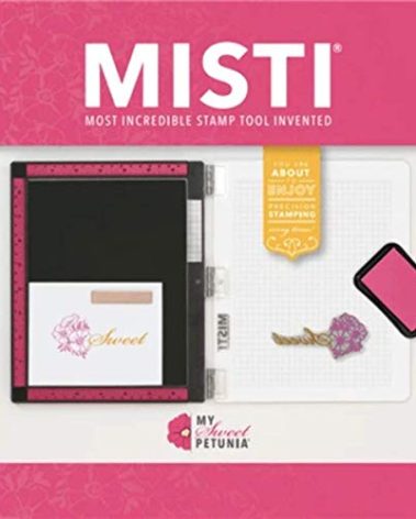 Pink Misti Stamp Tool Original Size Stamp Positioner (2020 Version); Includes Bar Magnet and Foam Pad; The Most Incredible Stamp Tool Invented