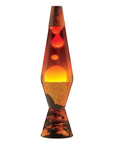 Lamp Lava 2149 14.5-inch, Decal Colormax, Color Max Volcano Base/White Wax/Clear Liquid/Tri-Colored Globe