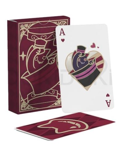 KIRA KIRA Genshin Impact DokiDoki Fontaine Poker Game - 54 Card Set, Lynette Lyney Cosplay Props Accessories for Halloween