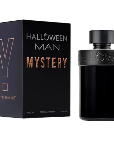 Halloween Man Mystery Eau de Parfum for Men. Woody, Aromatic Long Lasting Fragance with Notes of Black Pepper, Hazelnut and Vetiver, 3.4 Fl Oz