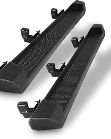 Perfit Liner 6.5 inches Running Boards & Side Steps for 2018-2025 Jeep Wrangler JL 4-Doors Nerf Bars Step Bars Step Rails Black