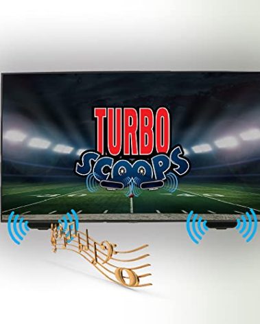 KARE TurboScoops - TV Sound Redirector for Flat Screens with Down-Facing Speakers, Directs Audio for Clear Listening, Ideal Sound Bar Alternative | Black