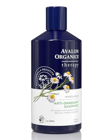 Avalon Organics Therapy Medicated Anti-Dandruff Shampoo for Soft, Flake-Free Hair, 14 Fluid Ounces