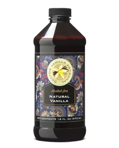 Alcohol-Free Natural Vanilla, Nature Sourced For Baking, Sweet Drinks And More, Small Batch Handcrafted From Madagascar Bourbon Vanilla Pods (16oz)
