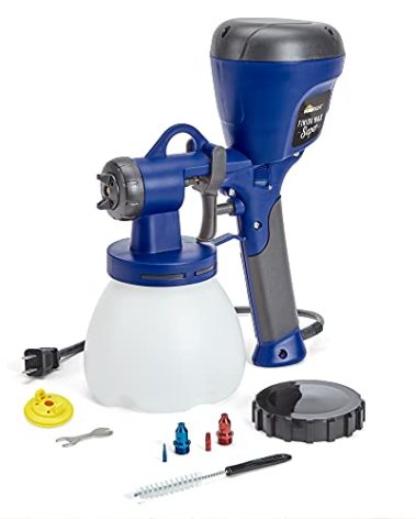 HomeRight C800971.A Super Finish Max, Includes 3 Brass Spray Tips, 3 Spray Patterns, Easy to Clean HVLP Paint Sprayer, Great for Furniture, Cabinets, Trim & More, for Stains, Sealers & Latex Paints