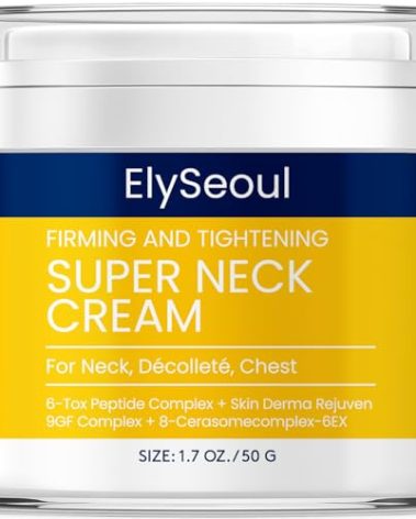 ElySeoul Korean Neck Cream for Firming & Tightening: Neck & Chest Anti-Aging Treatment for Crepey Sagging Skin & Wrinkles