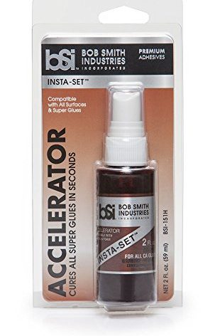 Bob Smith Industries BSI-151H Insta-Set™ CA Glue Accelerator - Fast Acting Cyanoacrylate Activator Spray for Super Glue - Modeling, Crafting, Plastic & Wood Repair - Strawberry Scent (2 oz)