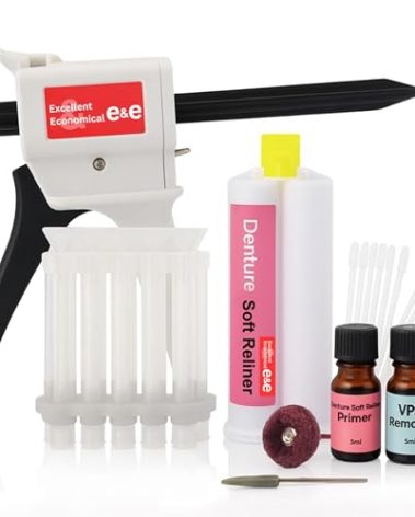 E&E Upper and Lower Denture Soft Reline Kit