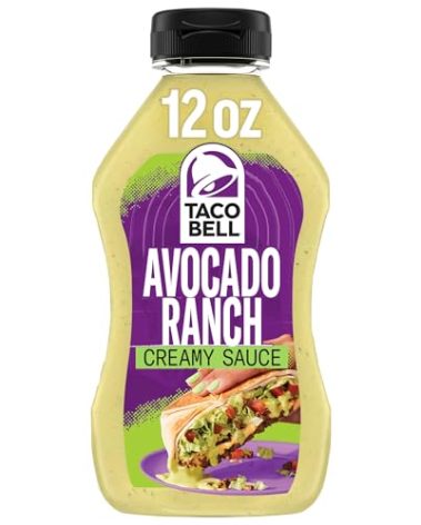 Taco Bell Creamy Avocado Ranch Sauce, 12 ounce