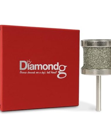 Diamondg Dog Nail Grinder Bit, 1 Pack - Compatible with Dremel, Diamond Bit for Pet Nails with 60 Grit Body & 120 Grit Polishing Bowl - Ideal for Large Dogs Over 30lbs., Standard Big Casey