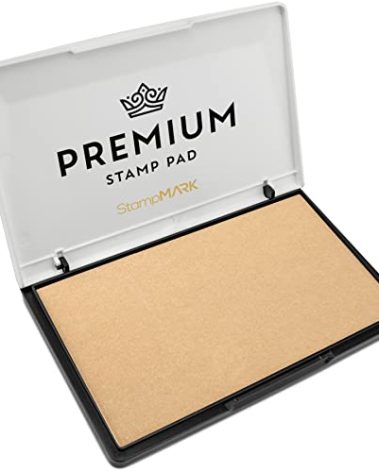 StampMark Premium Stamp Pad Large Size 3.5" x 6" - for Traditional Rubber Stamps - Felt Pad Dry