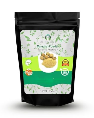 AYURVEDASHREE Majuphal Powder 100 Gm | Galnuts Powder (Quercus infectoria) | 100% Pure Quercus Infectoria/Majuphal/Manjakani