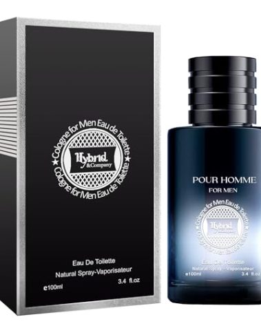 Hybrid & Company SG Cologne for Men Eau De Toilette Natural Spray Masculine Scent 3.4 Fl Oz
