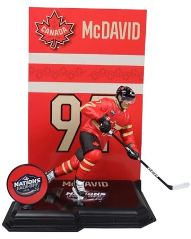 McFarlane Toys - Connor McDavid (Team Canada) NHL 7in Posed Figure 4 Nations Face Off McFarlane's SportsPicks