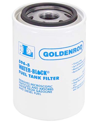 Dutton-Lainson Company - GOLDENROD Water Absorbing Fuel Filter Replacement Canister - 10 Micron Particle Removal for Gasoline, Diesel, Ethanol, and Biodiesel - Compatible with Water-Block Models 596