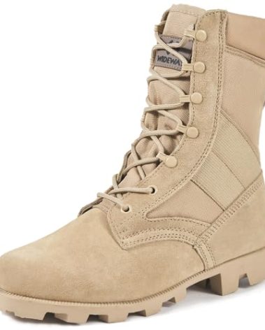WIDEWAY Men's, Women's Tactical Army Boots 8 Inches Lightweight Combat Boots Jungle Boots Military Work Boots Desert Boots