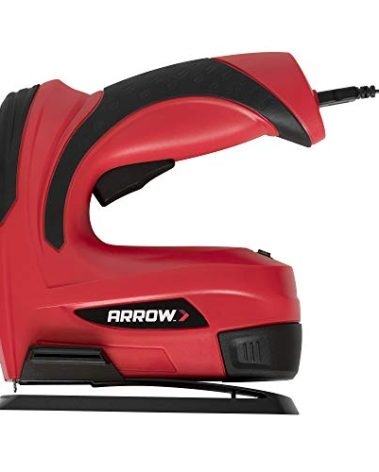 Arrow Fastener Arrow E21 Cordless Electric Light Duty Staple Gun, Black/Red