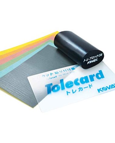 Tolecut Starter Kit - Full Sheet QM, PSA Sanding Sheets for Nibs, Runs and Imperfections, SP9739, K800 - K3000, 10 Sheets + 1 Toleblock + 1 Tolecard