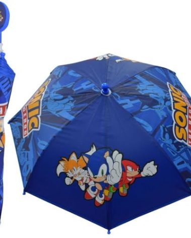 Sonic the Headgehog Small Umbrella with Clamshell Handle Blue