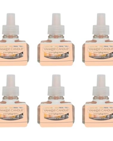 Yankee Candle ScentPlug Refill, Tangerine & Vanilla (Pack of 6)