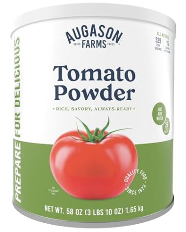 Augason Farms Tomato Powder Can, Emergency Food Supply, Everyday Meals, 329 Servings
