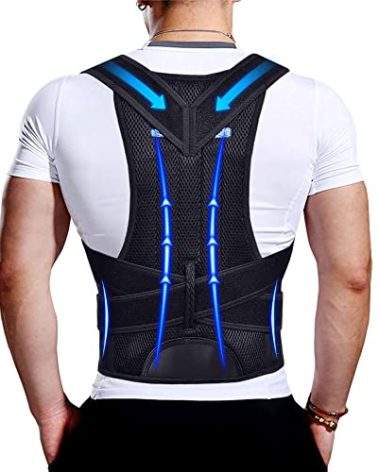 Upgraded Posture Corrector Back Brace for Men and Women, New Version Lumbar Support for Posture Improving and Pain Relief, Full Back Support for Neck, Shoulder, Waist Pain