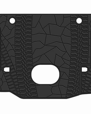 San Auto Cargo Liners Custom Fit for Jeep Wrangler JK Unlimited JKU 4 Door Sahara Rubicon 2015 2016 2017 2018 Trunk Mats Full Black Rubber All Weather with Subwoofer Heavy Duty Odorless