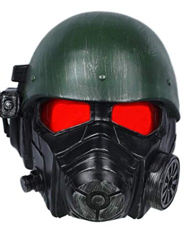 Xcoser Nexthops Veteran Ranger Riot Armor 4 Cosplay Helmet Mask in Resin Full Head with Red PVC Lenses on the Eyes Hallo