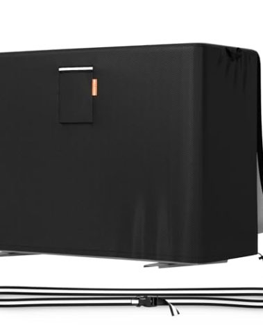 Air Conditioner Cover for Outside Units, 420D Winter AC Condenser Cover Waterproof Outdoor Rectangular Air Conditioner Covers for AC Units, Fits up to 40x 16 x 30 inches (40''X16''X30'')